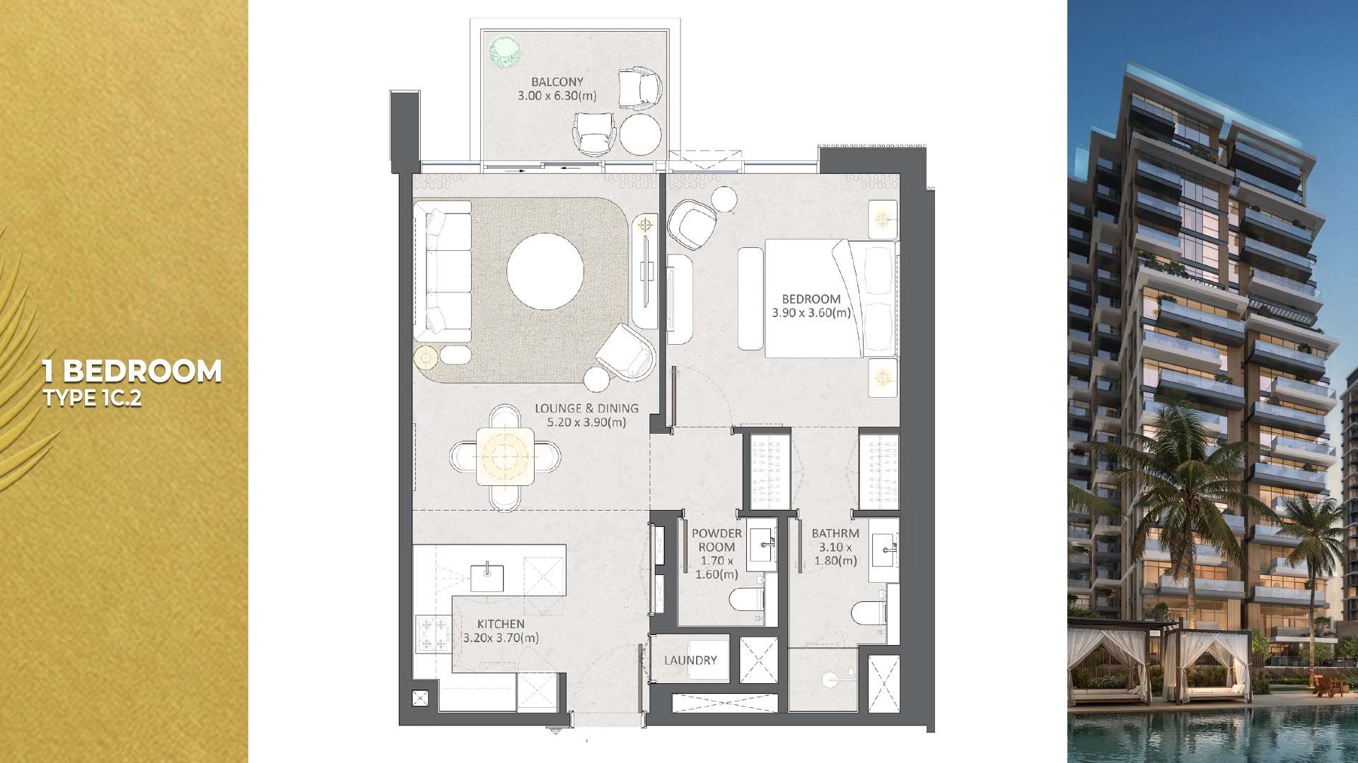 1 BR - Type A